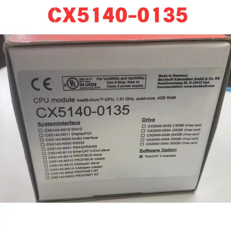 

CX5140-0135 Контроллер ПЛК Функциональный тест ОК Быстрая доставка