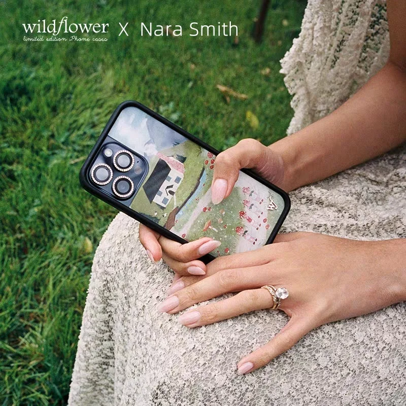

Wildflower Nara Smith Phone Case for Apple iPhone 12 13 14 15 16 Pro Max Plus 16pro 15pro House Pastoral wf Girl Cover Funda