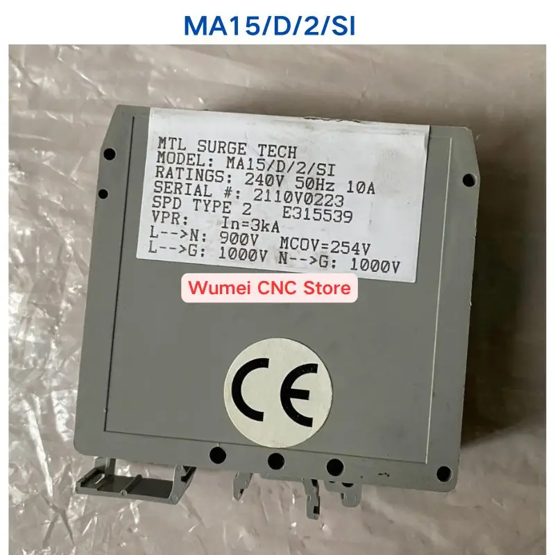Second-hand test OK Surge Protective Device MA15/D/2/SI 1 piece If You Need Other Specifications, Please Consult