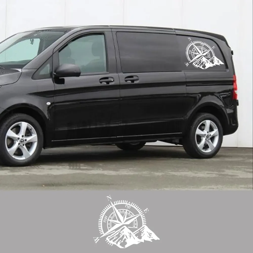 Car Vinyl Stickers For Vito V Class Viano W447 W639 W638 Camper Van Motorhome Compass Graphics Tuning Accessories