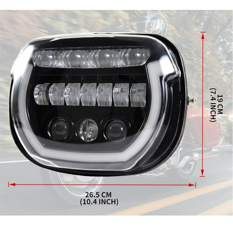 High/Low Beam DRL Headlamp E marked Motorcycle LED Headlight For Harley Touring Street Glide CVO/SE FLHXSE FLHX/I Ultra FLHXU