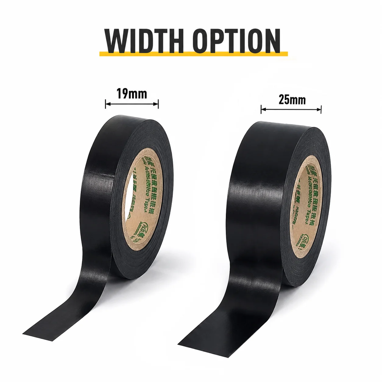 Width 19mm/25mm Electrical tape PVC tape insulation, flame retardant, waterproof wire and cable, black high adhesion electrical
