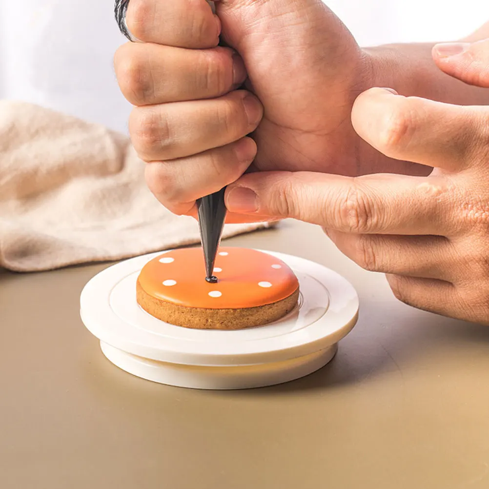 

Cookie Decorating Turntable Safe Material 360 Degree Rotating Sugar Cupcake Swivel Stand Baking Tool Cookie Turntable