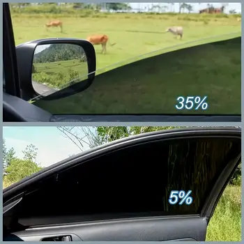 汽車窗膜 5/15/35 透光率 隔熱防紫外線 99% 防刮 隱私膜 適用於前擋風玻璃 專業汽車貼膜 6 最佳銷售 汽車車窗貼膜 - №5