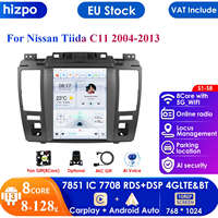 Hizpo 9.7'' Tesla Style 2Din Android 13 Car Radio for Nissan Tiida C11 2004-2013 Multimedia Player GPS Navigation Carplay Stereo