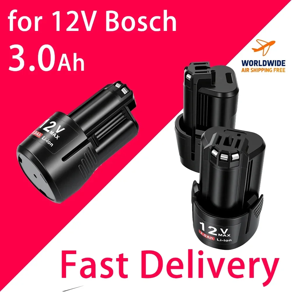 100% Original For Bosch lithium-ion rechargeable battery 12V/10.8V 3000mAh.BAT411.BAT411A.BAT412A, BAT413, BAT413A, BAT4414