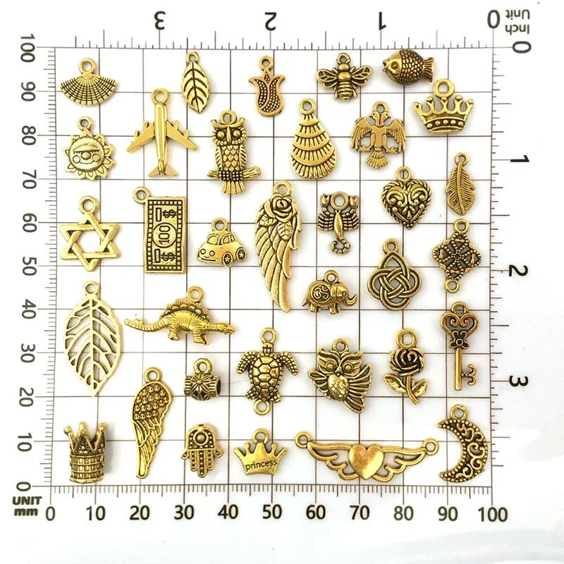 Tibetaanse Gold Kleur Vintage Retro Hart Vlinder Charm Voor Sieraden Maken Diy Handgemaakte Armband Oorbel Ketting Hanger Bulk