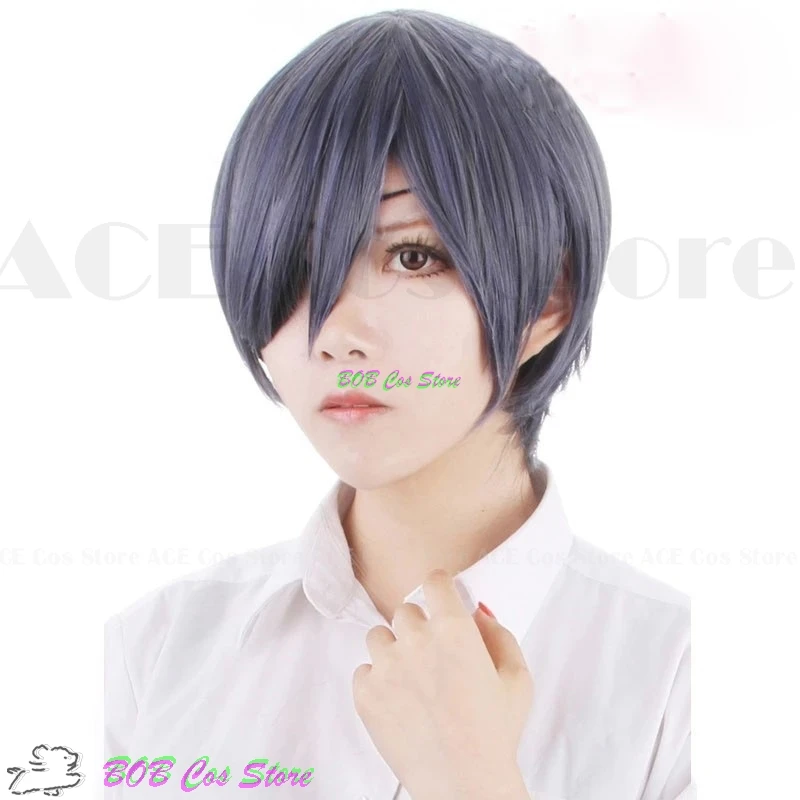 Anime Black Butler Ciel Phantomhive Smile Cosplay Costume Man Top Shorts Funeral Mourning Outfit Wig Halloween Gothic Style Suit