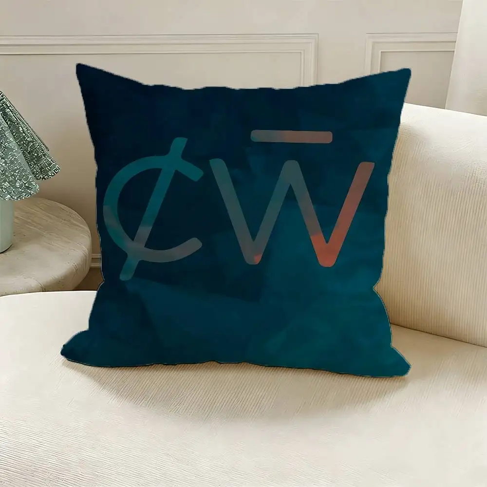 C-charlotte de witte Printed Pillow Cover Cushion Case Simple Sofa Pillow Case No Pillow Core