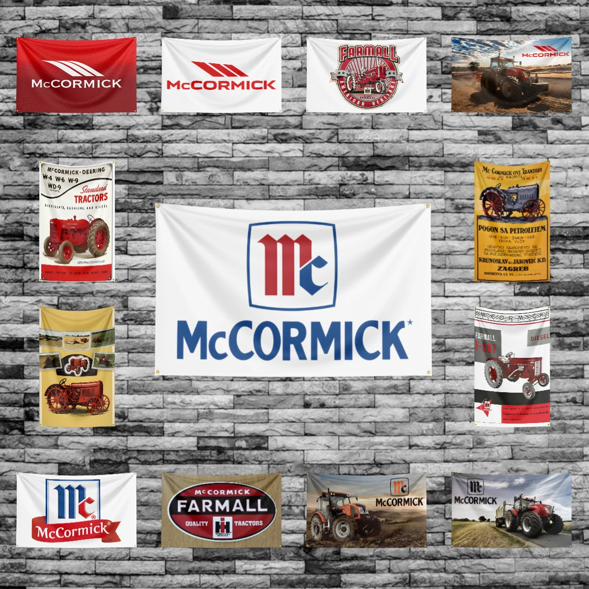 

90x150 см трактор-M-Mccormicks Farmalls сельскохозяйственный флаг полиэстер Печатный экскаватор баннер для декора