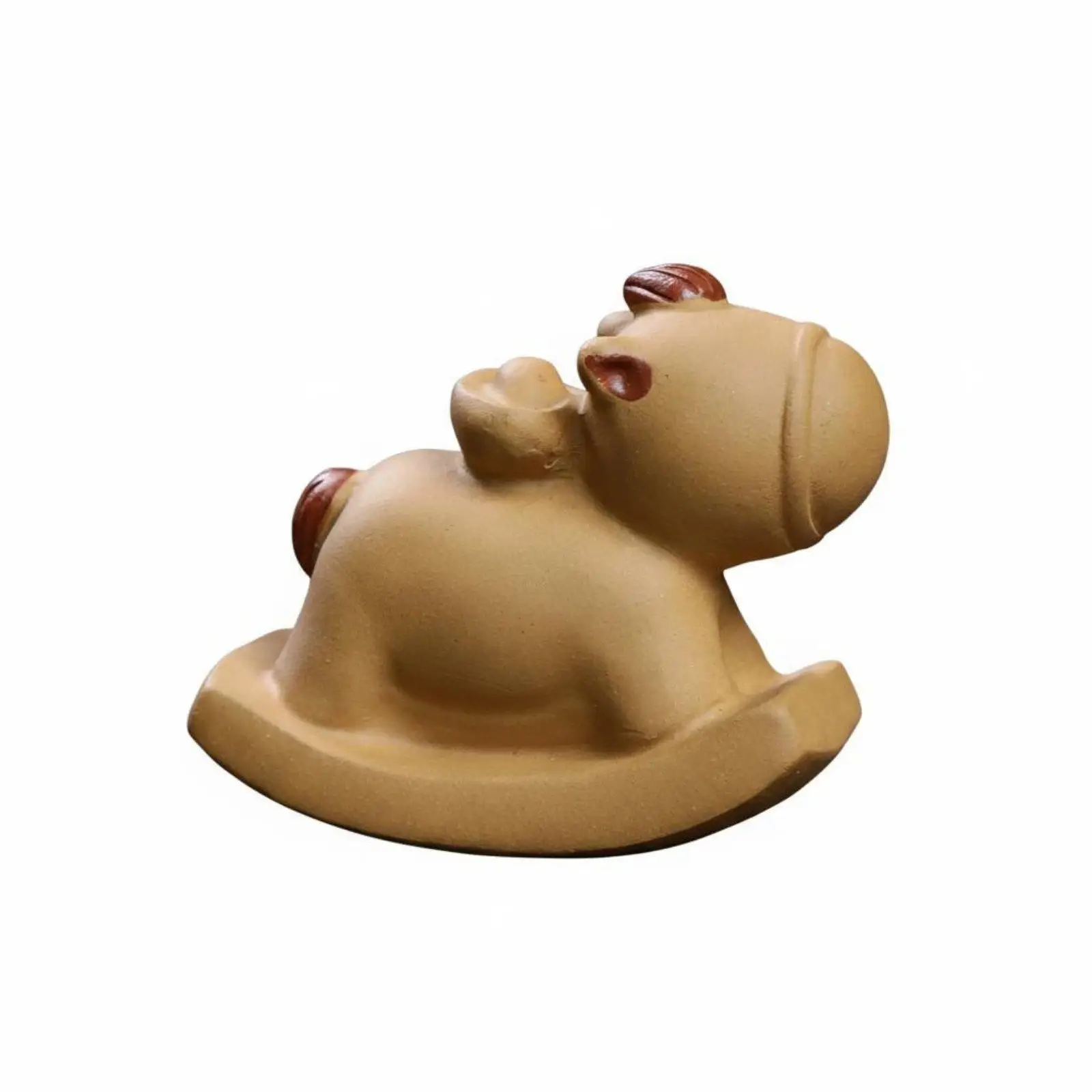 Clay Tea Auspicious Symbol Rocking Equine Tea Companion Pet Luck Symbolism Clay