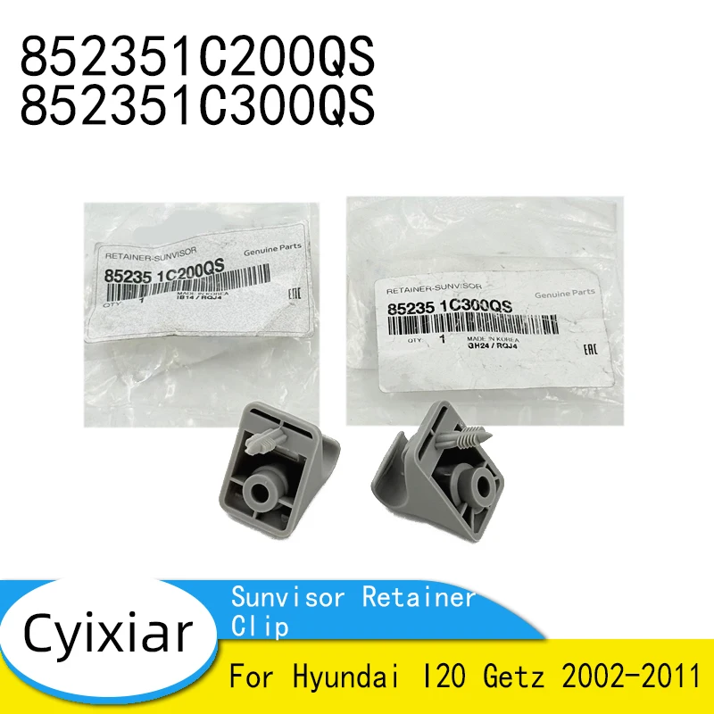 

Original 2pcs Grey Sunvisor Retainer Clip Clips For Hyundai I20 Getz 2002-2011 852351C200QS 852351C300QS 852351C200 852351C300