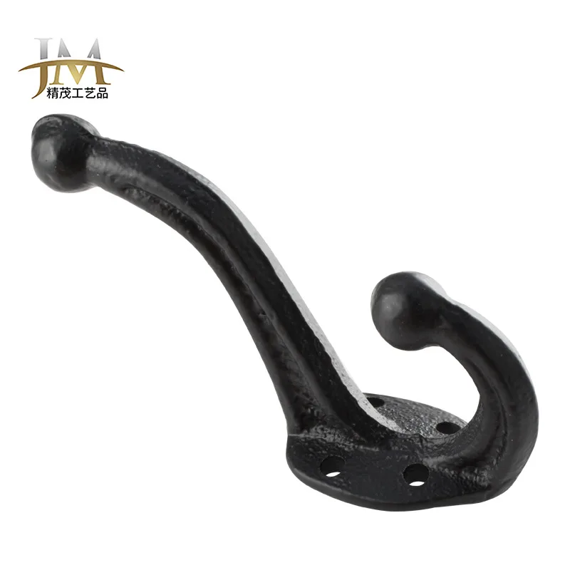 European industrial style clothes hook cast iron door hook cast iron coat hook retro wrought iron decoration.