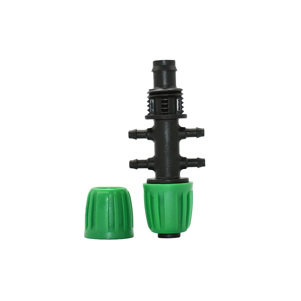 16 PE Pipe Fittings Tee Elbow End Plug 5/8 To 4/7mm Reducing Barb Connector Garden Hose Splitter Coupling