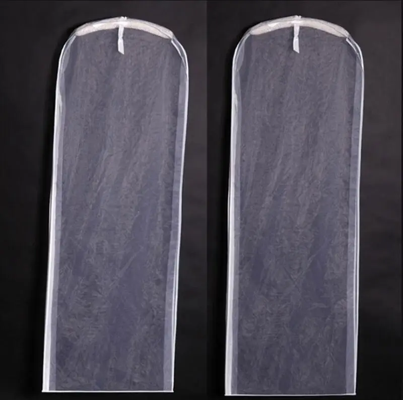 150*60  180*60 Two-sided Wholesale Transparent Garment Bag for Wedding Dress Customzied