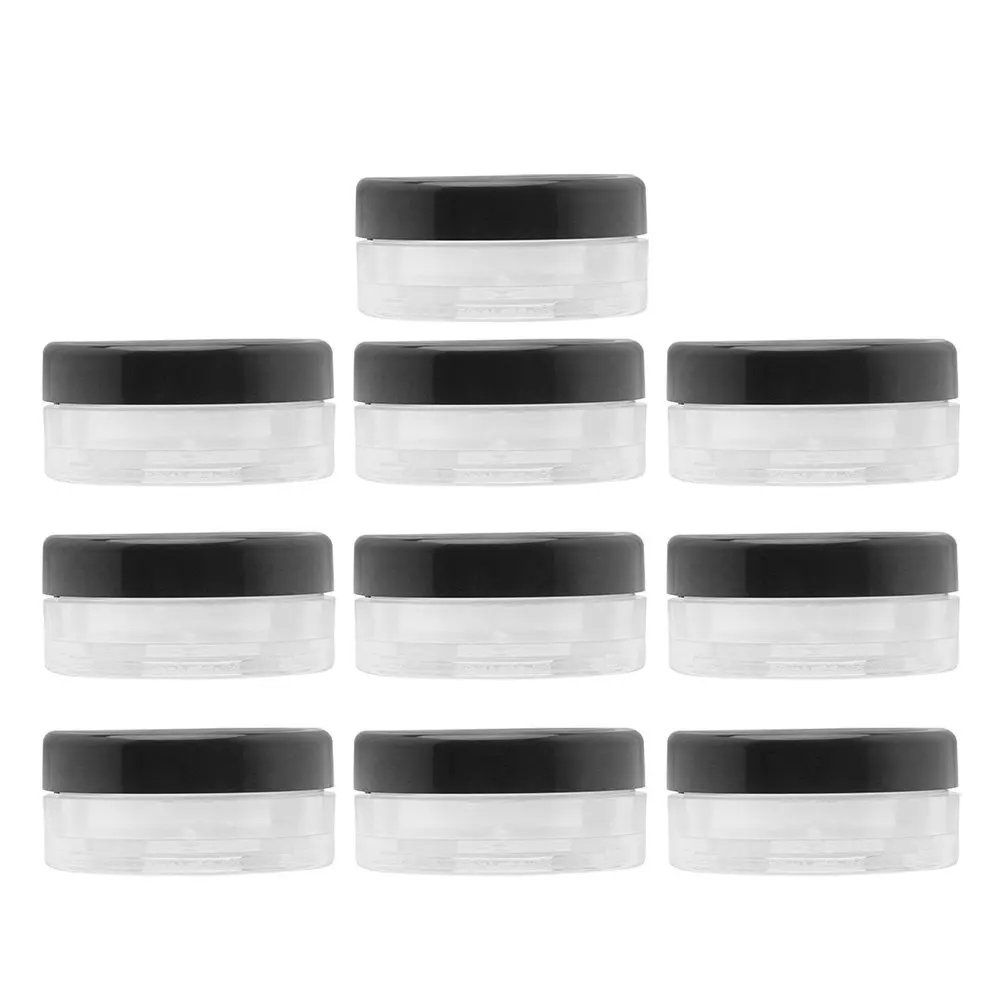 10Pcs Portable Loose Powder Box Refillable Container Compact Powder Case For Professional Makeup Artist Subpackaging