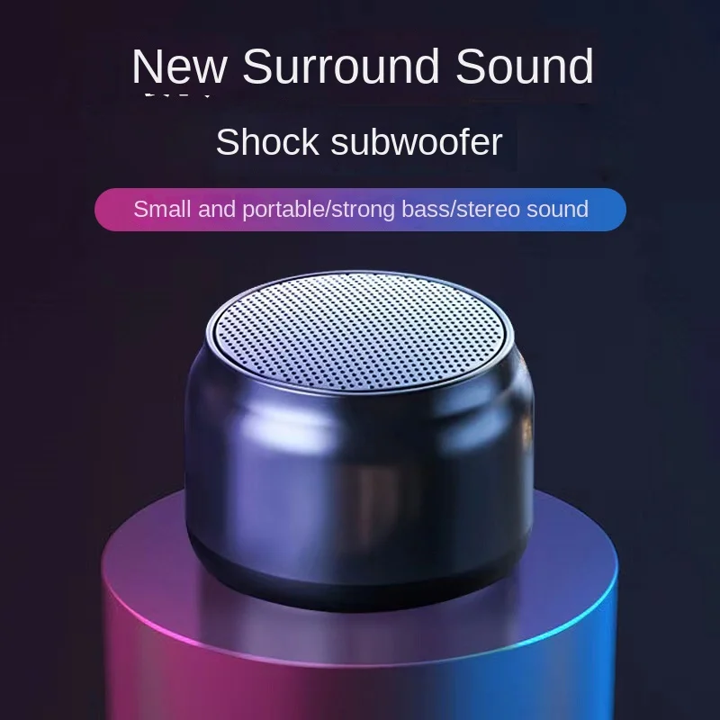 Creative Hifi Stereo Metal Wireless Subwoofer Wireless Bluetooth Speaker Music Player Mini Speakers