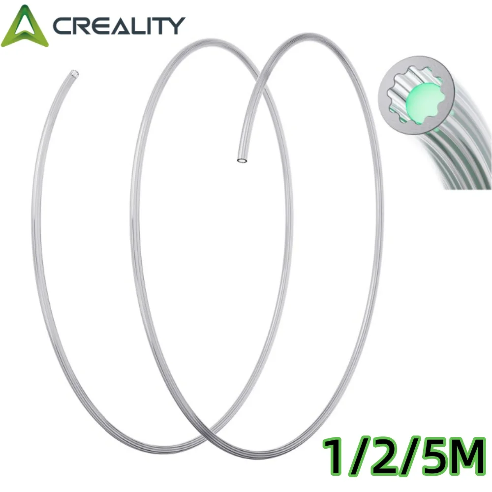 Creality Official Star-Shaped PTFE Teflon Tube 1M/2M/5M Upgrade Low-Resistance Inner Channel Design Performance in Multicolor