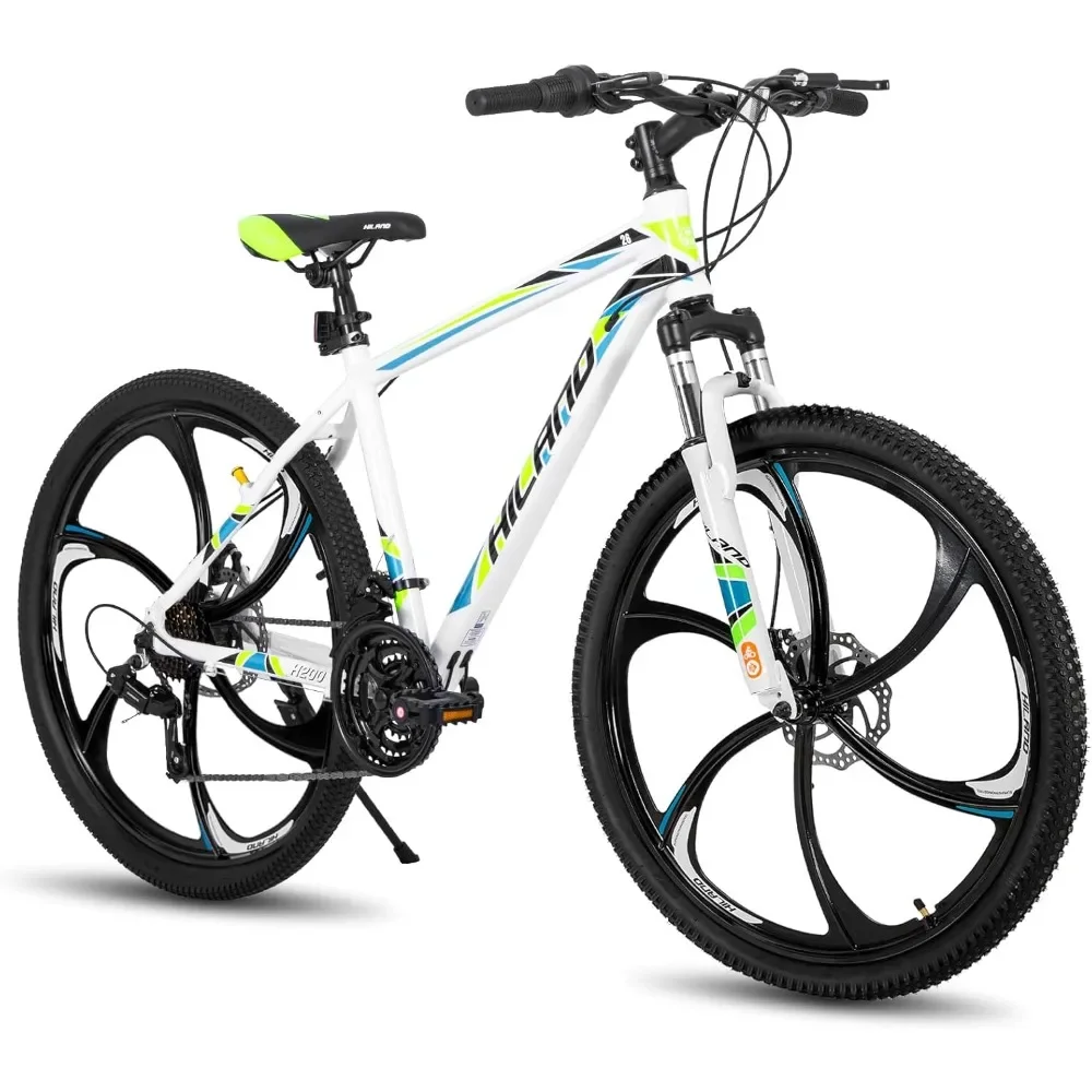 

Mountain Bike,6/Multi-Spokes, 21 Speeds Drivetrain, Aluminum Frame 26 Inch Wheels, Disc-Brake Bike for Men Women Freight free