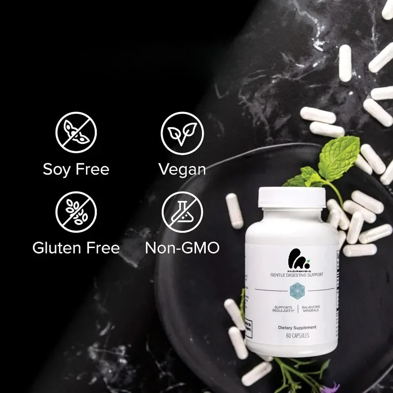 Magnesium And Herbal Extract Mineral Capsules Help Improve Digestion And Promote Regular Intestinal Support