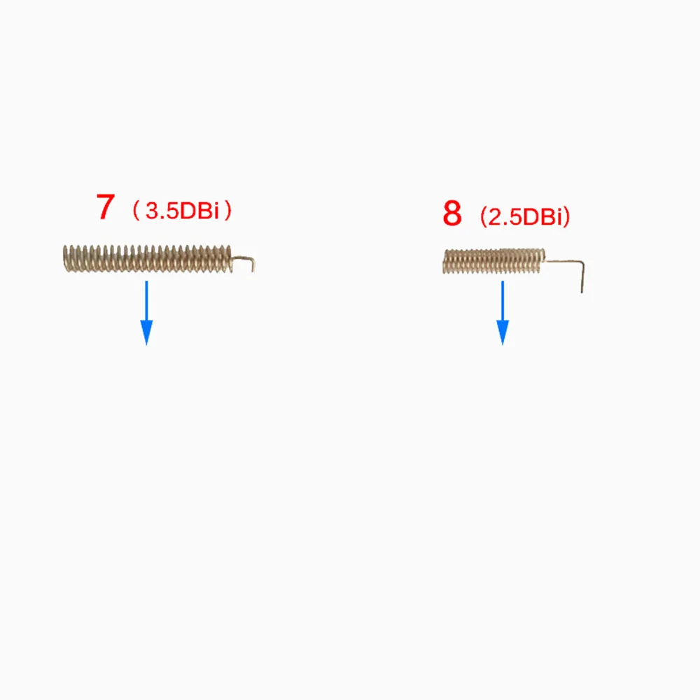 Taidacent 5PCS 433 MHZ 433 Mhz 내부 안테나 Lora 무선 RF 트랜시버 모듈 내장 안테나, 고성능 Diy