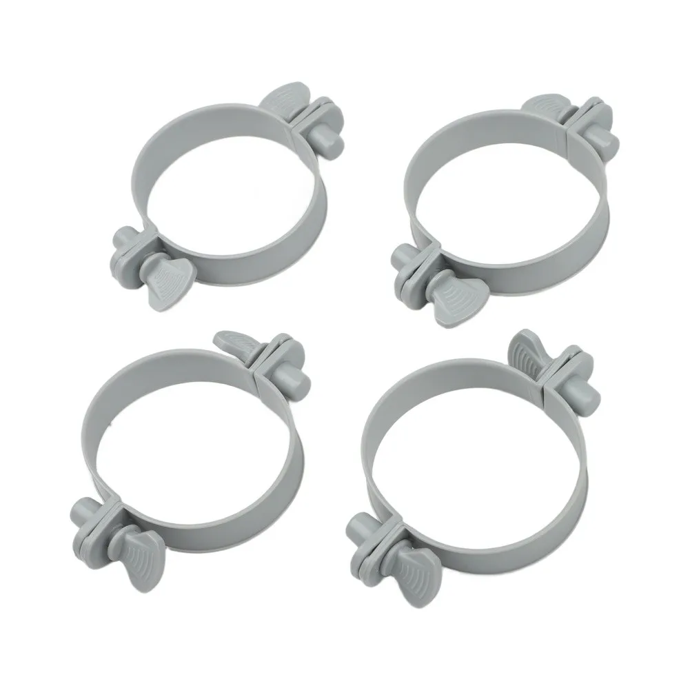 1-1/4 inch Plastic Pool Clamps 4 Count for Consistent Sealing on For Intex Above Ground Pool System Components