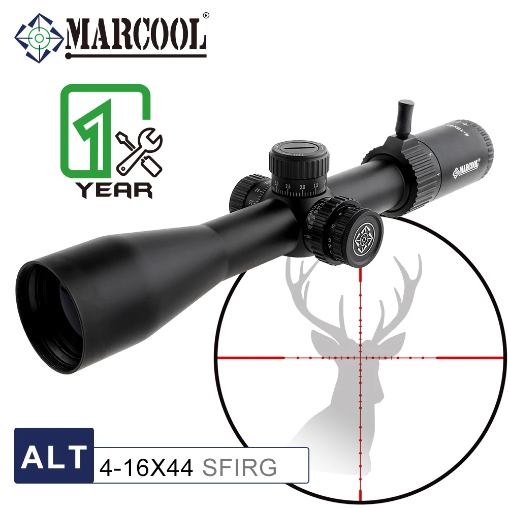 Marcool ALT 4-16X44 SFIR Riflescope for Hunting Second Focal Plane Optical Sight Shooting Scopes for AR15 SFP