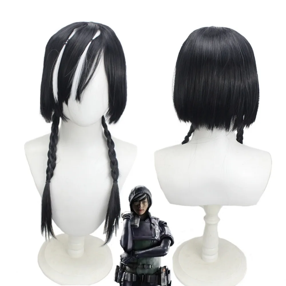 

Rainbow Six Siege Dokkaebi Cosplay Wig Black Hair