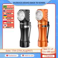 Wurkkos HD10 Mini Headlamp 1200LM Rechargeable LED Torch 14500 EDC Lamp IP68 Waterproof Hiking Running Fishing Light Anduril 2.0