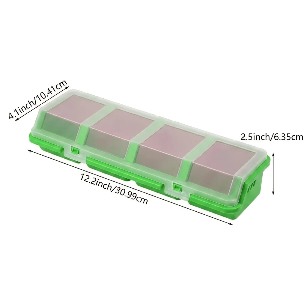 1pc Multi-compartment Screw and Small Parts Finishing Box-durable Plastic Hardware and Jewelry Storage Box