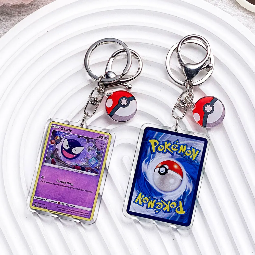 Pokémon-personages Pikachu Bulbasaur Jigglypuff Acryl sleutelhanger Tasbedels Accessoires Rugzakhanger Sleutelhouder Vriend Geschenken