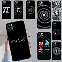 Math Formula Pi Phone Case For iPhone 16 11 12 13 14 15 Pro 12 13 Mini X XR XS Max Plus Cover Coque