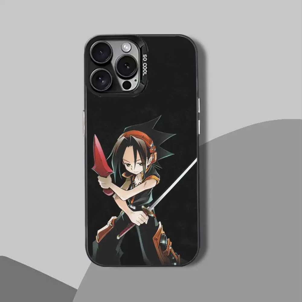 K-King HaoS sakura s-chaman funda de teléfono para iPhone 12,16,11,14,13,17,15,E,Max,Plus,Air,Pro,Mini negro a prueba de golpes IMD duro