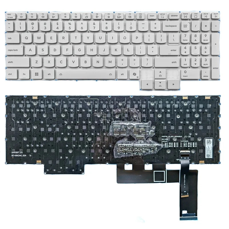 M White For Lenovo Legion 5 15AHP10 15AKP10 15IAX10 15IRX10, black backlit US keyboard AI