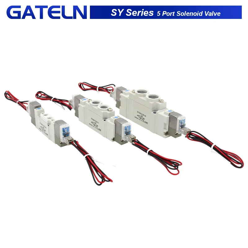 High quality 5 port 2 Solenoid Valve SY3220 SY5220 SY7220 SY3320 SY5320 SY7320 SY5420 SY3320-5LZD-M5 SY5220-5LZD-01