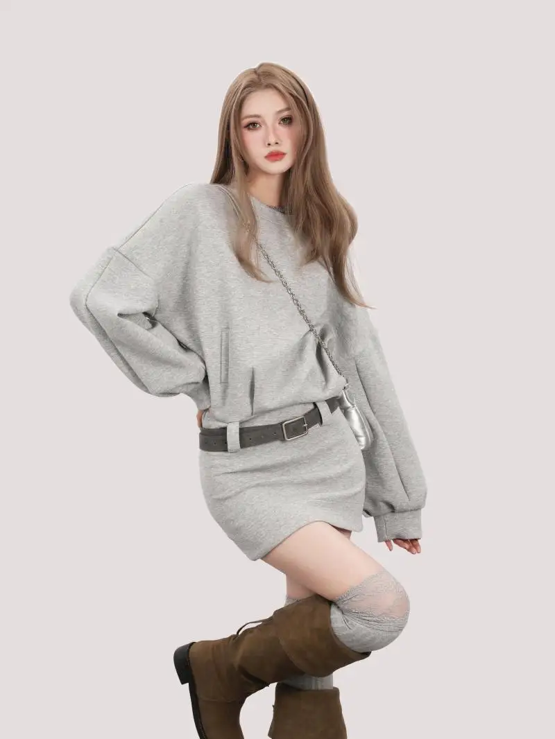 Shinjuku Hot Girl High End Waist Waist Dress Loose Hip Pack Dress