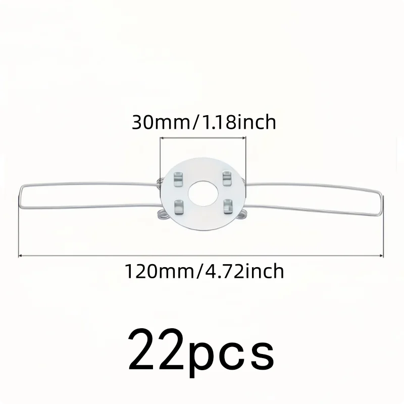 22 pcs Easy Snap-On Install 120mm Metal Spring Clamps, great for Lamp Fixture Repair, Secure Clamping Force