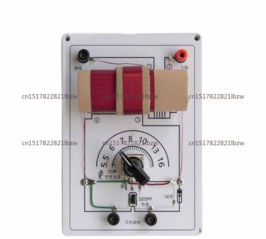DIY Crystal Radio Kit Dual Circuit Assembly Set for Primary and Secondary School Science Education