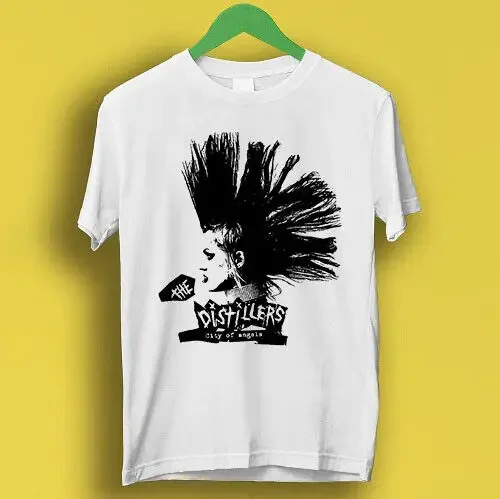 The Distillers City Of Angels  Mohawk Punk Rock Music Retro T Shirt P2365High Quality 100%Cotton Short Sleeve