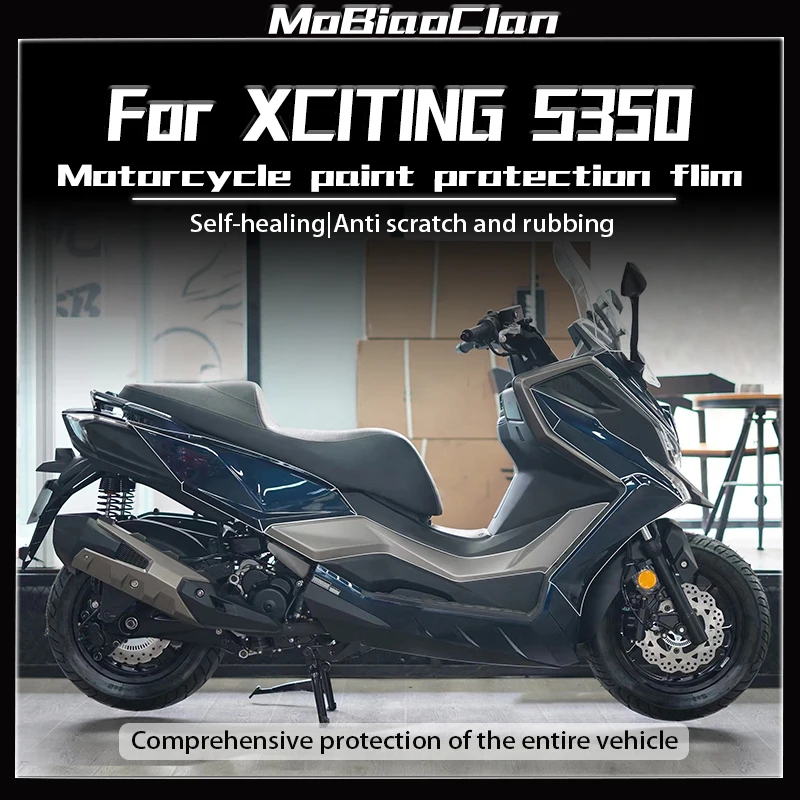 For KYMCO XCITING S350 Invisible Motorcycle Coat Film Transparent Protective Film Windshield Sticker Accessories Modified Parts
