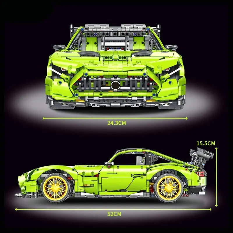 2898 stücke Technische Sport Auto Bausteine MOC AMG Klassische Supercar Geschwindigkeit Racing Auto Modell Ziegel Spielzeug Für Kinder Erwachsene geschenke