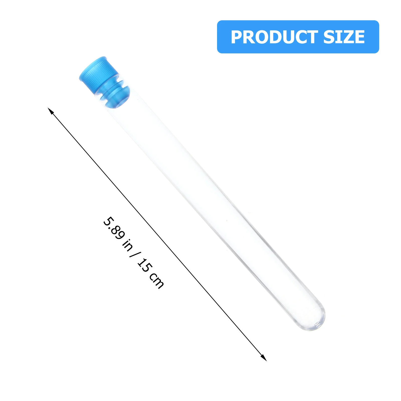 

1 set Plastic Test Tubes With Rack Resistant Science Experiment Accessories For Schools Laboratories Crafts