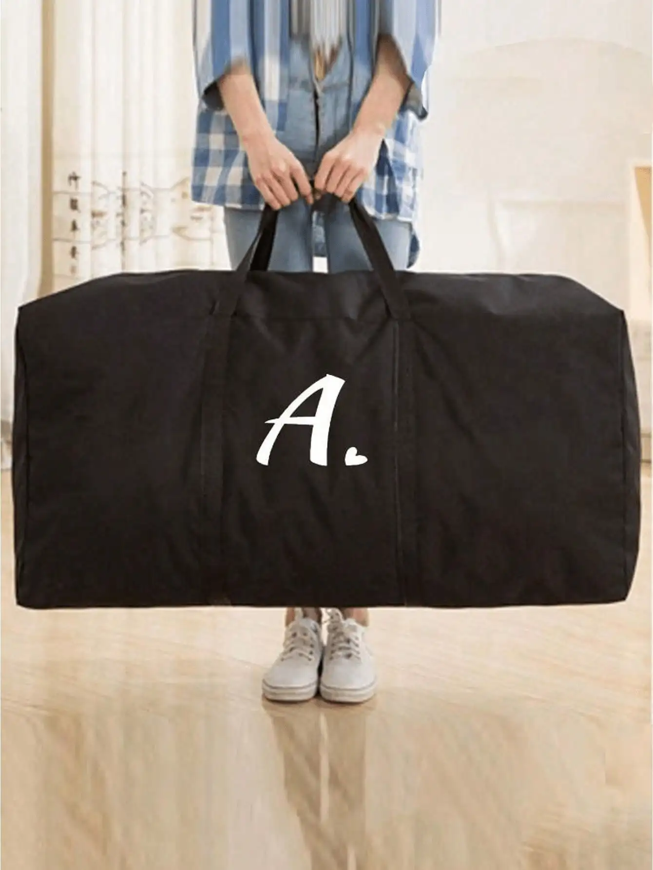 

Travel Tote Bag, Extra Large Capacity Storage Bag, Foldable Travel Luggage Bag, Initial Letter Pattern Large Capacity Storage Bag, Waterproof And Moisture-Proof Tote Bag, Handbag Organizer Bag, Suitable