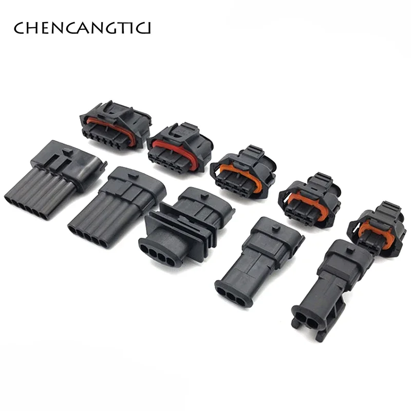 

1 Set 2 3 4 5 6 Pin Automotive Nozzle Intake Pressure Connector 3.5mm Accelerator Pedal Sensor Plug Socket for Bosch 1928403874