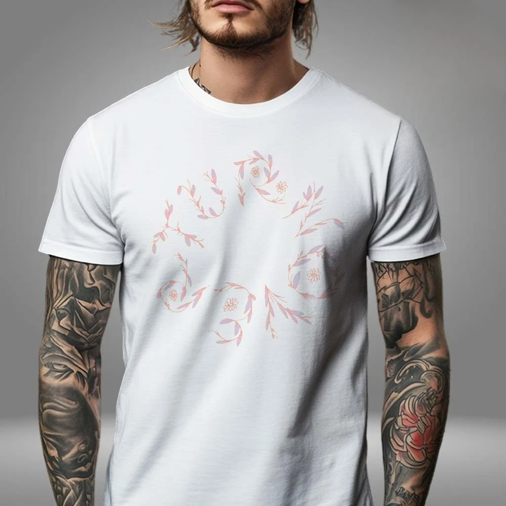 تي شيرت جديد للجنسين بشريط دوران Scribble على الوجهين فاخر عالي الجودة لكل من الرجال والنساء قميص Y2k لصيف 2026 #4