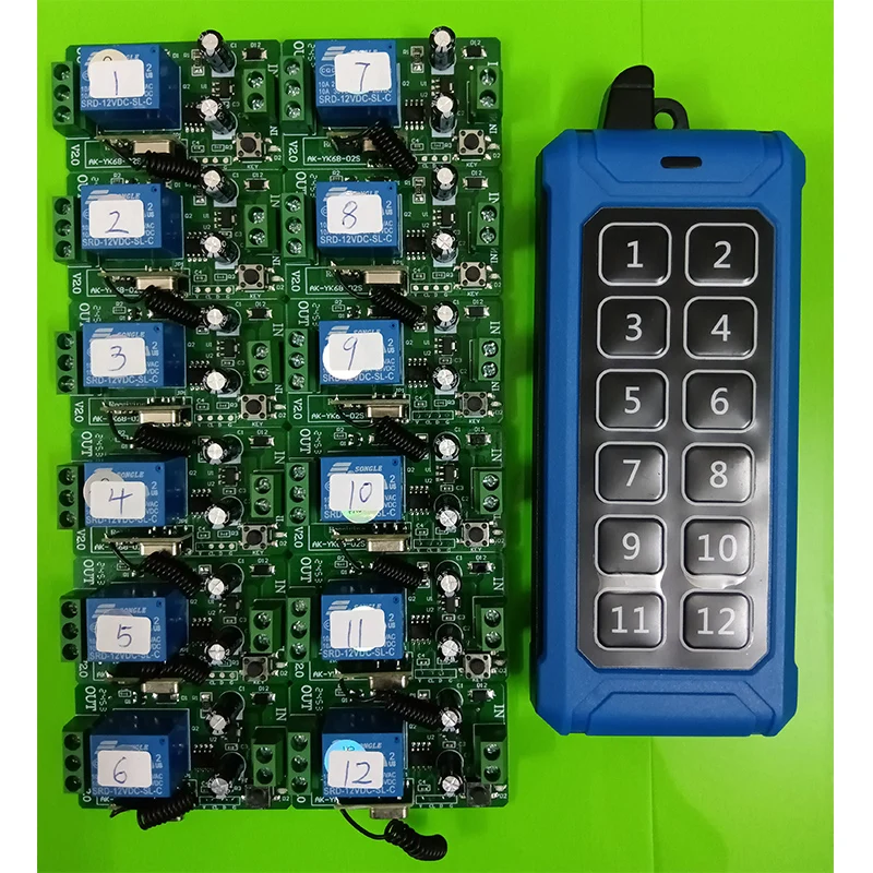 

433 МГц 1000 м дальнего действия DC12V 24V 1CH RF беспроводной пульт дистанционного управления релейный переключатель света/лампа/гаражные двери жалюзи проекционный экран