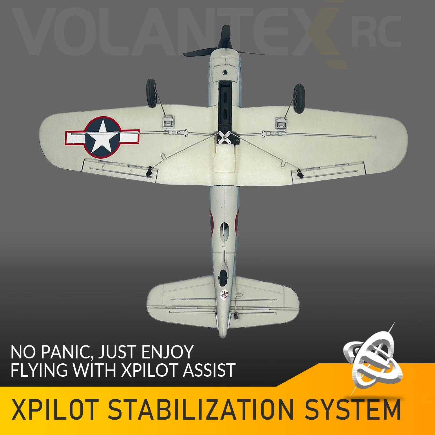 Volantex RC Planes for Adults,4-CH F4U Corsair RC Airplane,One-Key Aerobatic, Stable and Safe,Suitable for Outdoor Activity