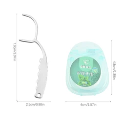 Stainless Steel Toothpick Dental Floss Reusable For Flossing Holder Portable ECO-friendly Teeth Cleaning Tools