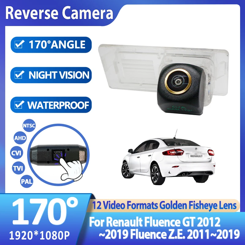 

Car Rear View Parking Camera CCD HD Night Vision Waterproof For Renault Fluence GT 2012~2019 Fluence Z.E. 2011~2017 2018 2019