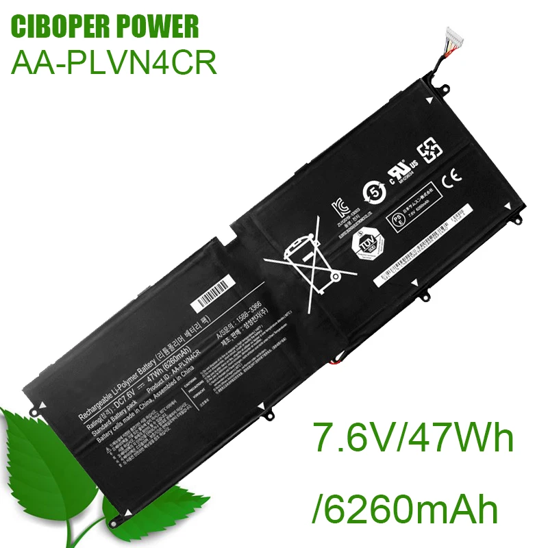 CP New Laptop Battery AA-PLVN4CR 7.6V/47Wh/6220mAh For Ultrabook 940X3G BA43-00364A 1588-3366 ​Laptop Battery Replacement